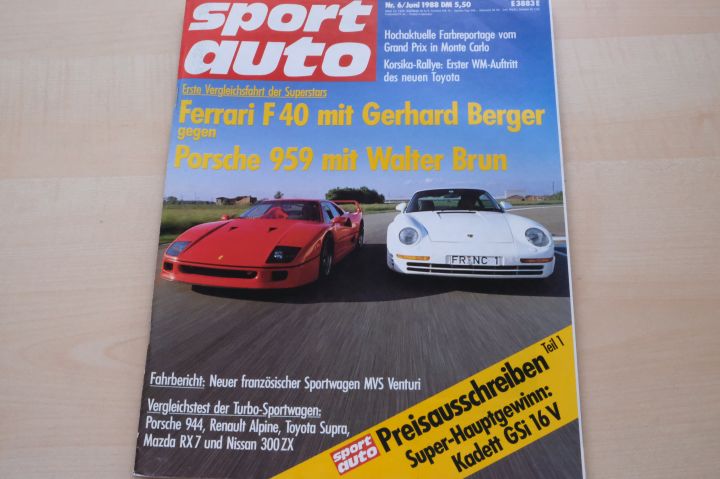 Deckblatt Sport Auto (06/1988)